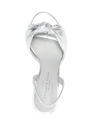 Silver leather Ultra sandals ROBERTO FESTA | ULTRASILVER